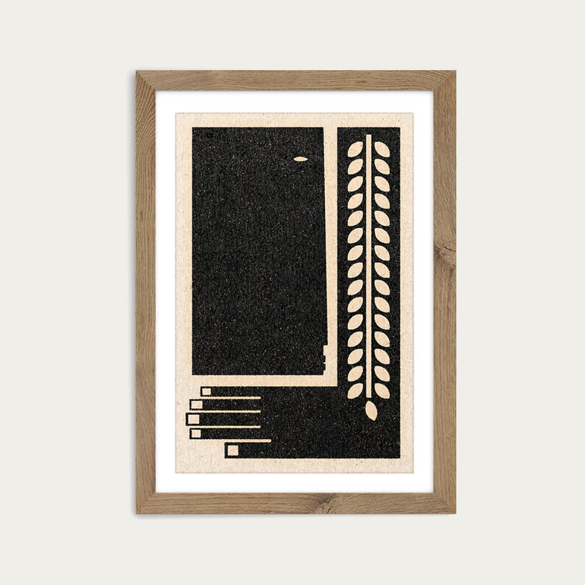 Parts of Me Art Print Oak Frame – image 1