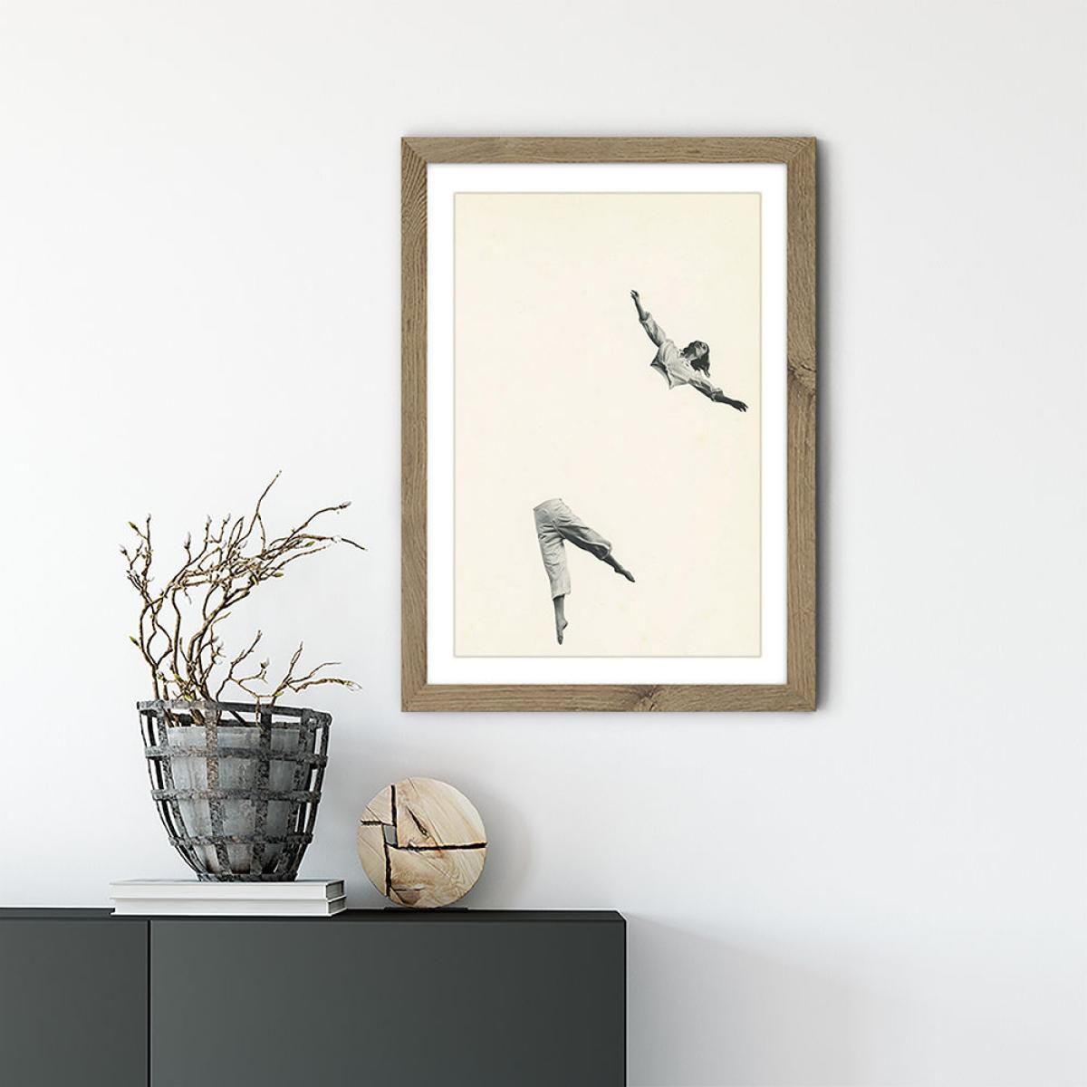 Disconnected Art Print Oak Frame – image 2