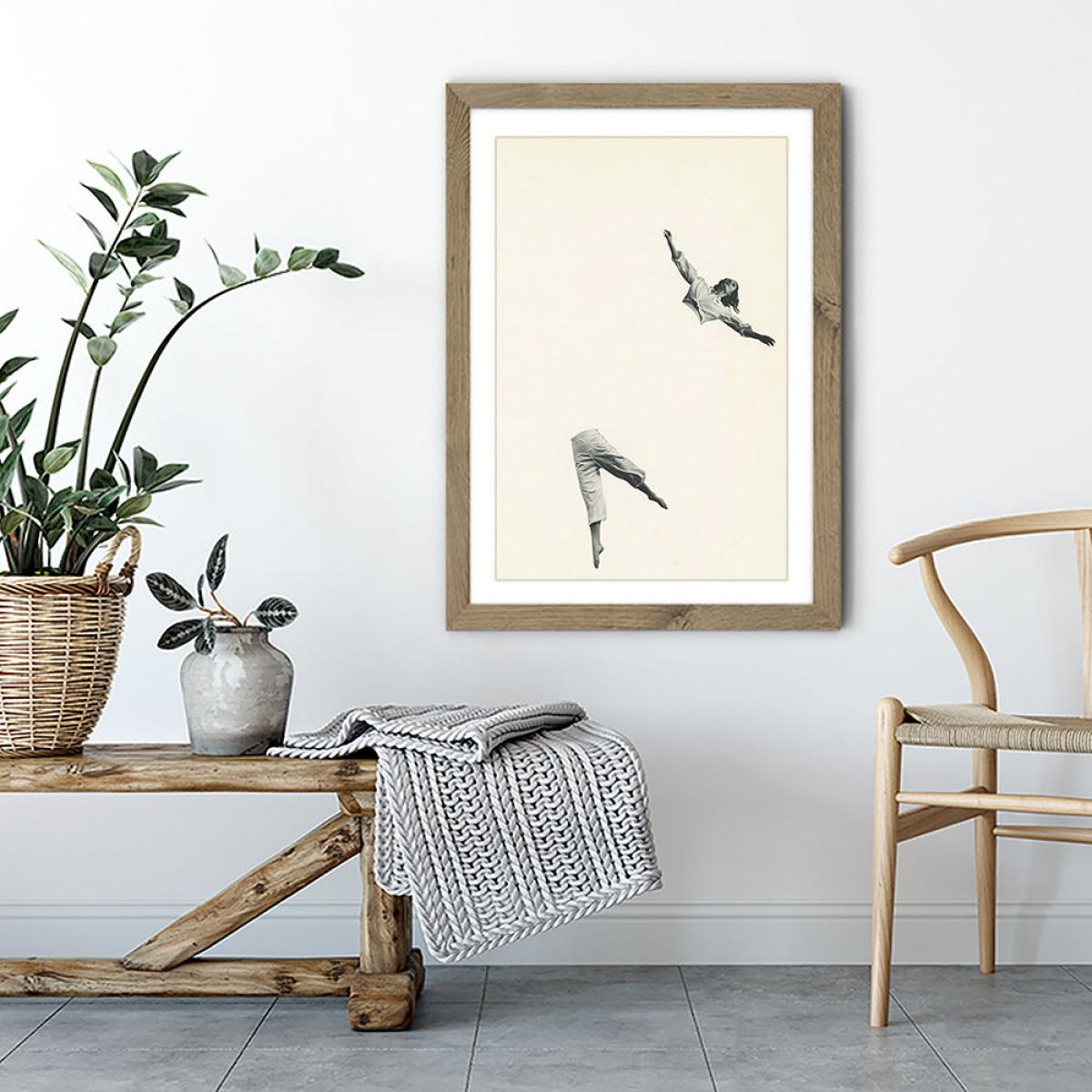 Disconnected Art Print Oak Frame – image 4