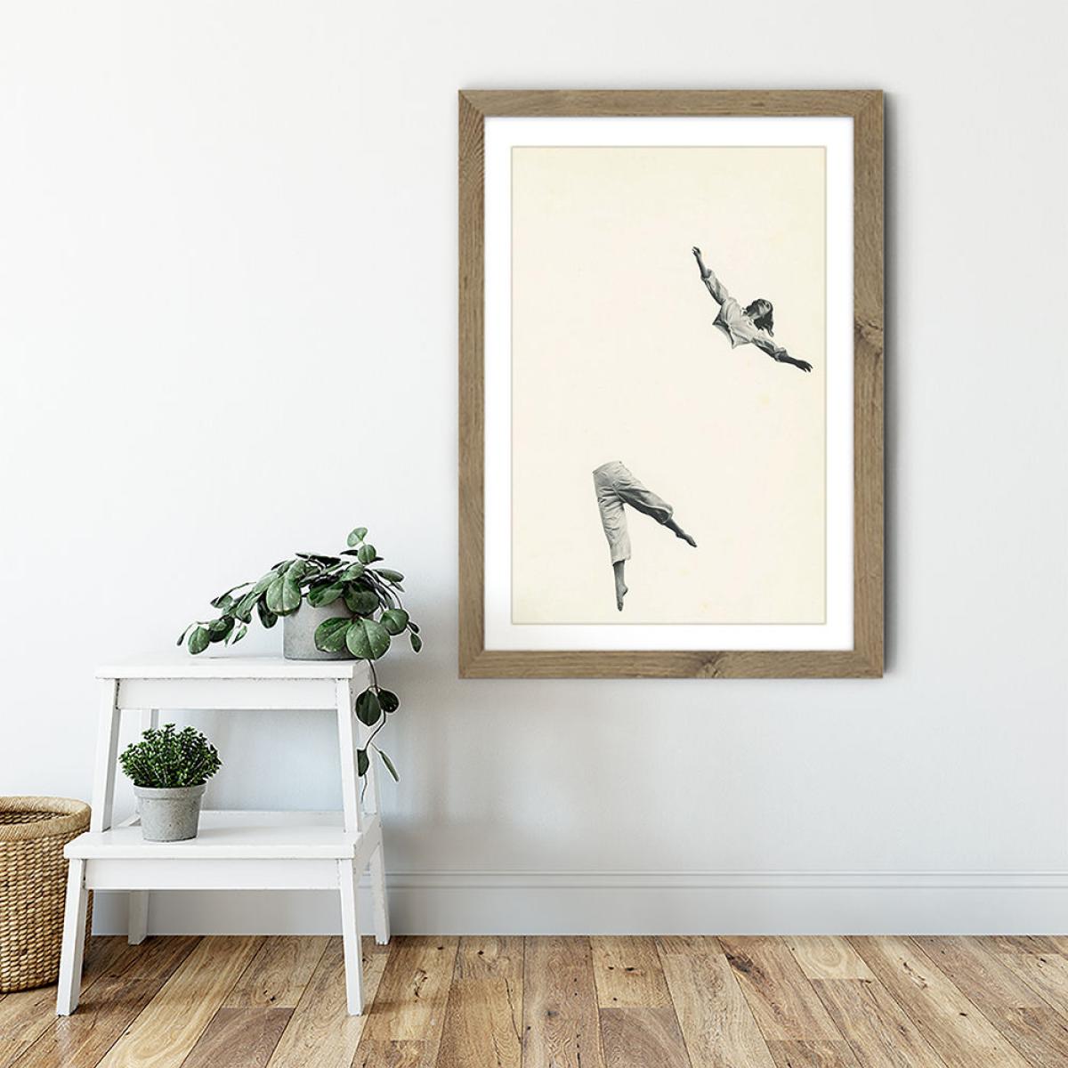 Disconnected Art Print Oak Frame – image 6