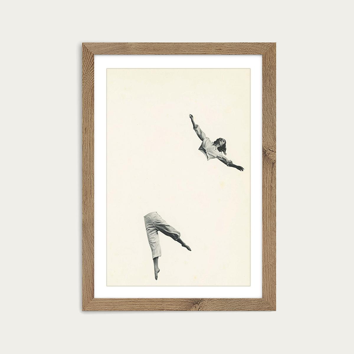 Disconnected Art Print Oak Frame – image 1