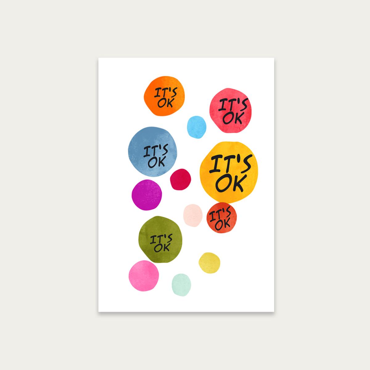 Its Okay Art Print Unframed