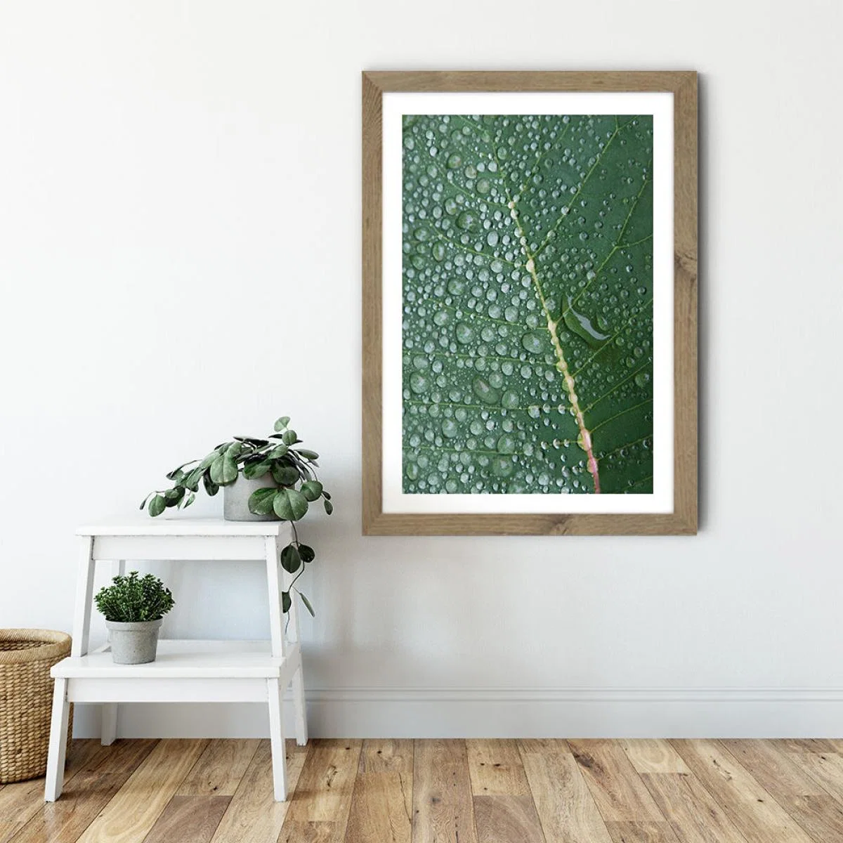Morning in the Woods Art Print Oak Frame – image 5