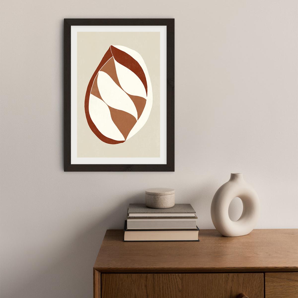Pod Umber Art Print Black Frame – image 2