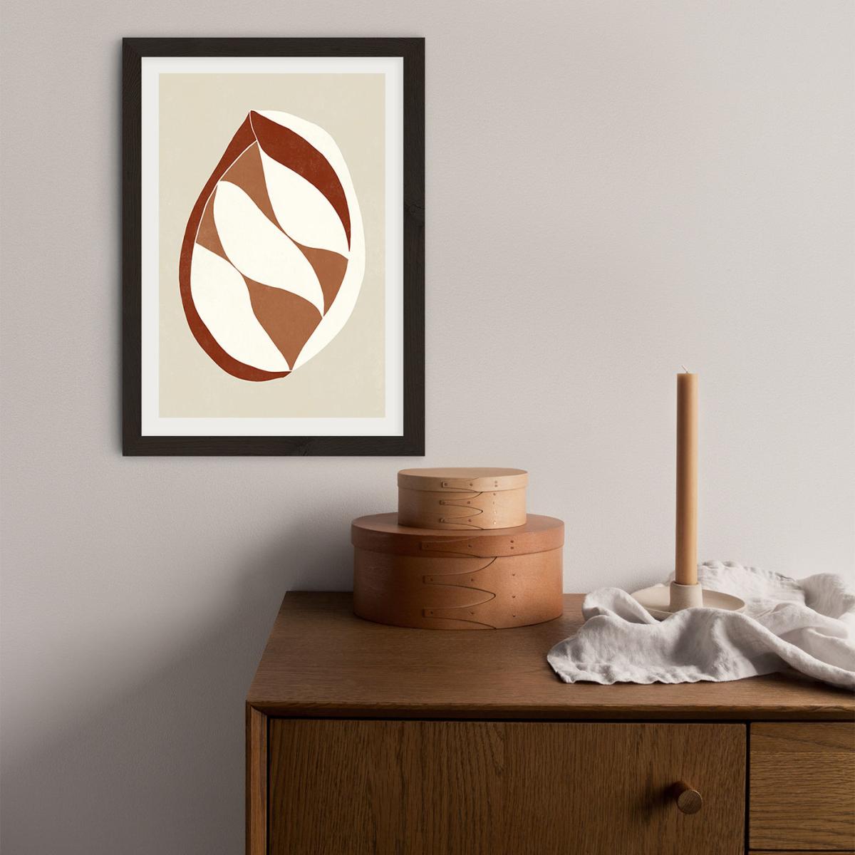 Pod Umber Art Print Black Frame – image 3