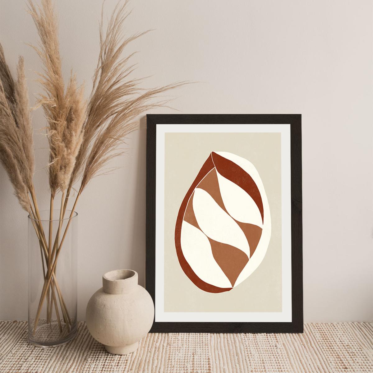 Pod Umber Art Print Black Frame – image 4