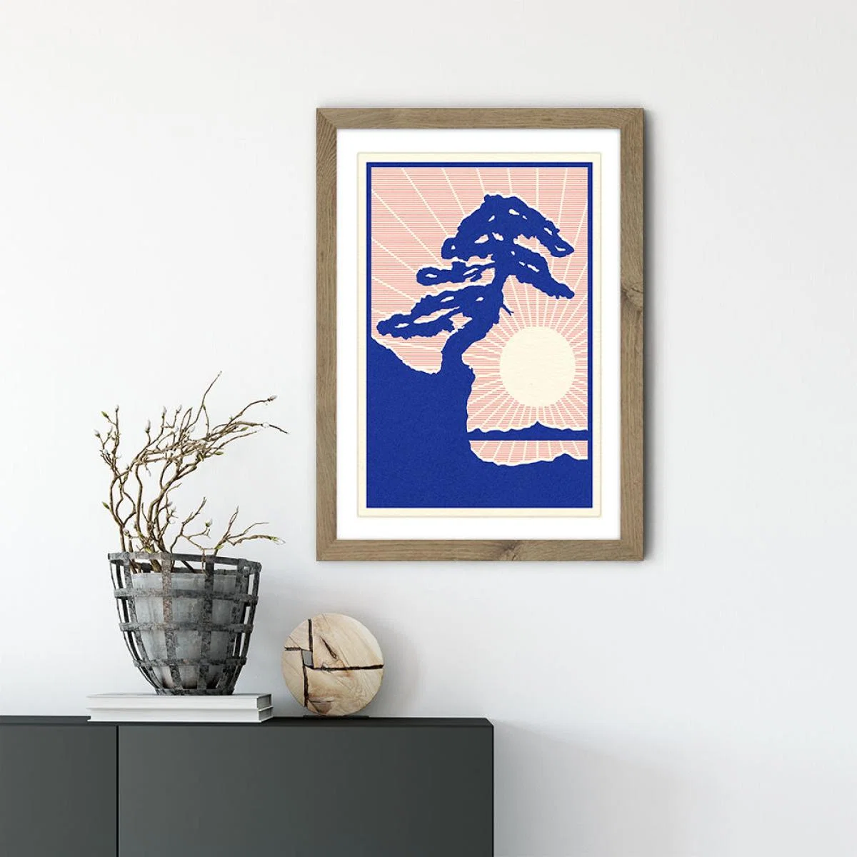 Montana De Oro State Park Art Print Oak Frame – image 2