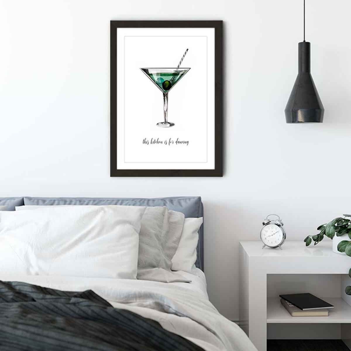 Kitchen For Dancing Art Print Black Frame – image 4