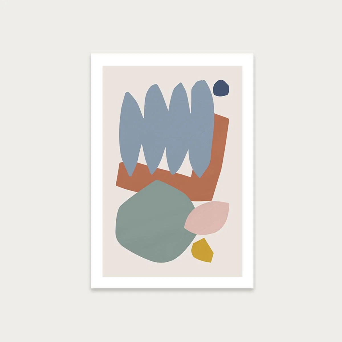 Collage Pastel II Art Print Unframed
