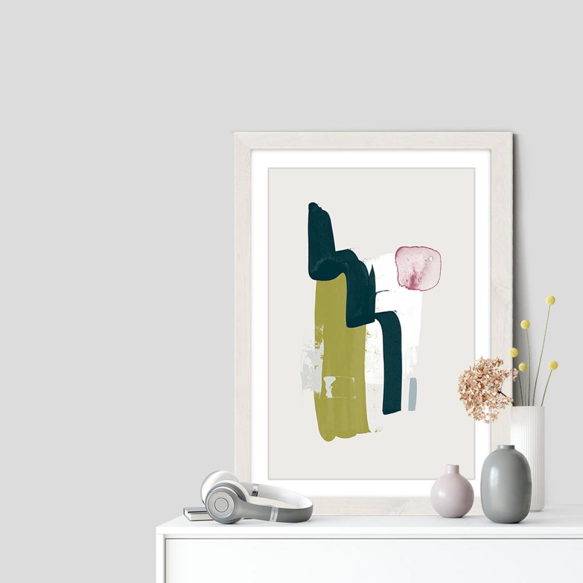 Meditation Art Print White Frame – image 2