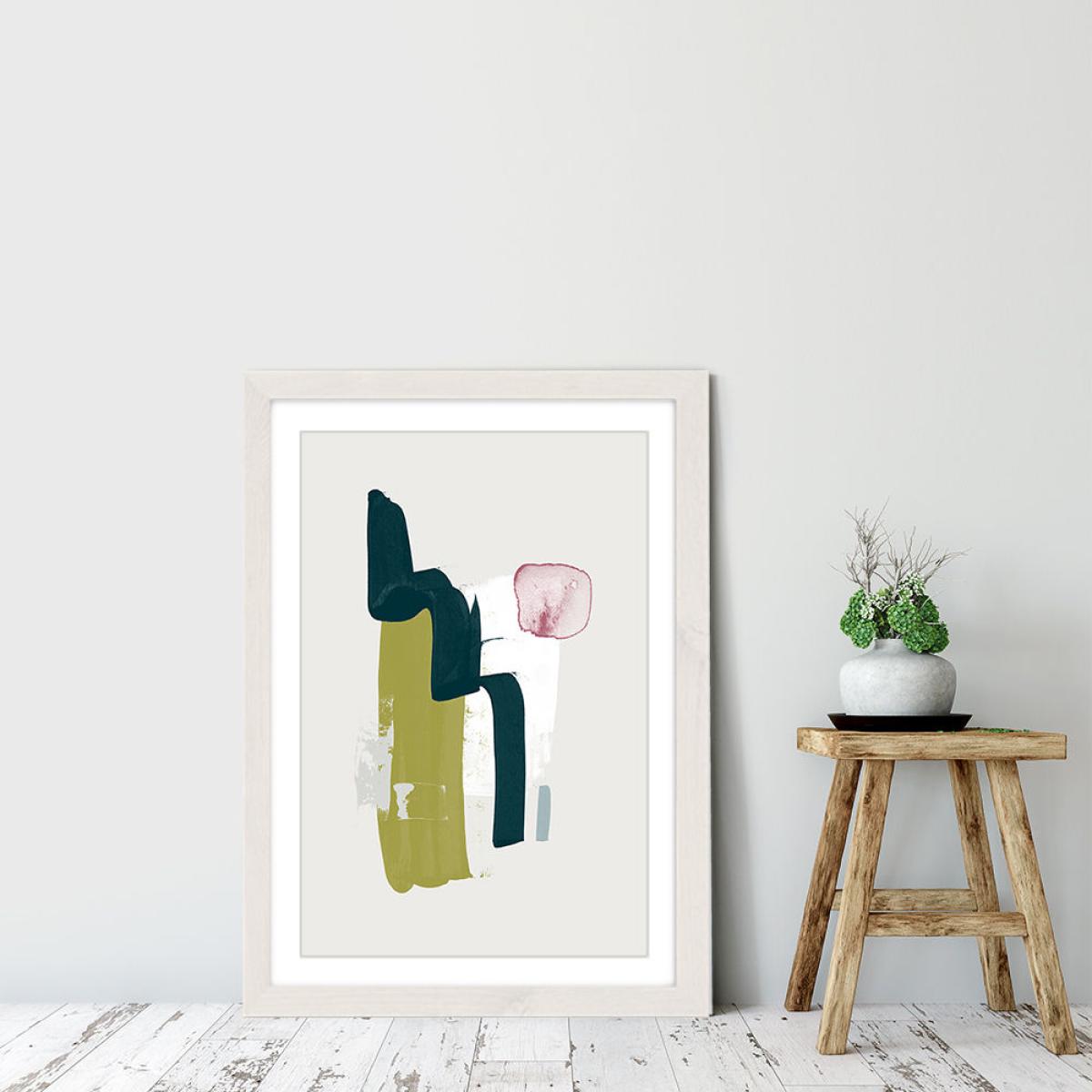 Meditation Art Print White Frame – image 3