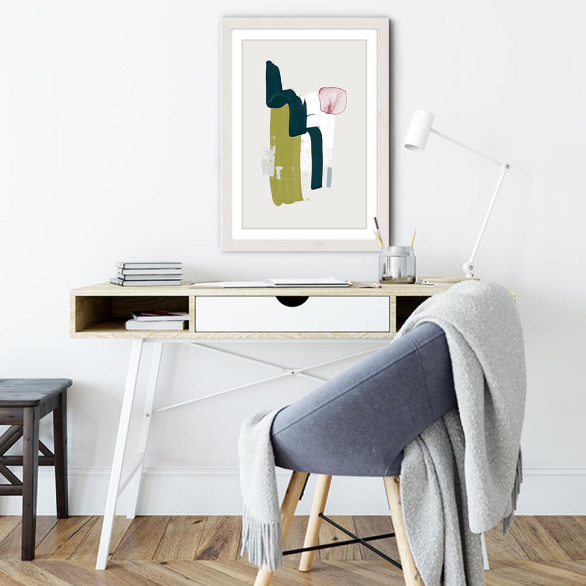 Meditation Art Print White Frame – image 4