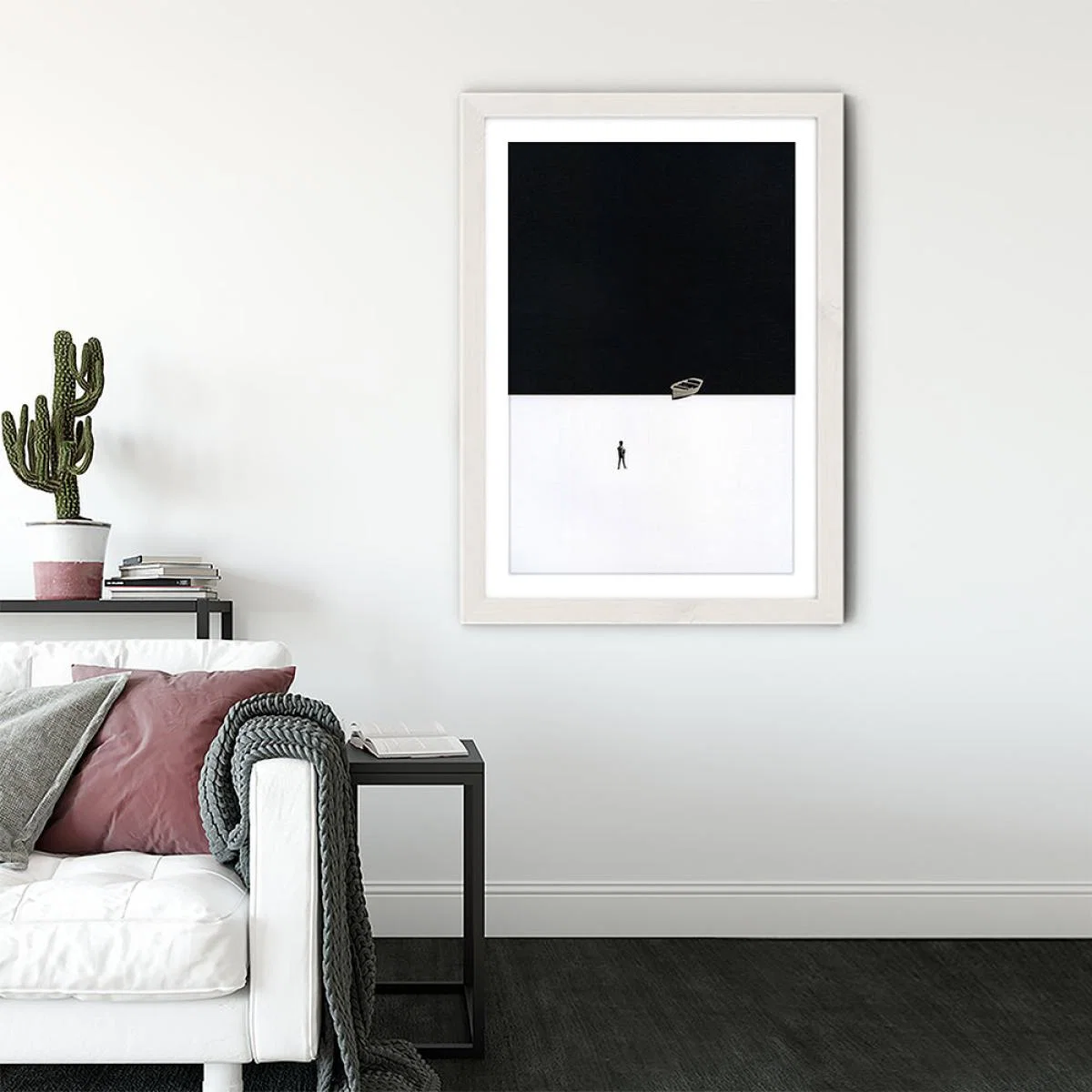 Ashore Art Print White Frame – image 3