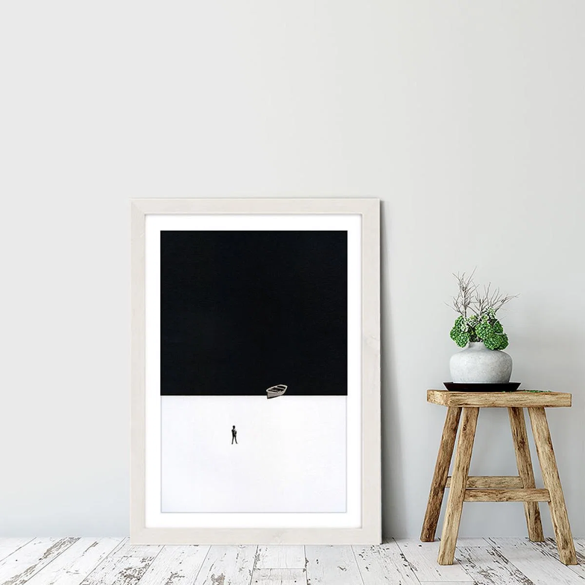 Ashore Art Print White Frame – image 6