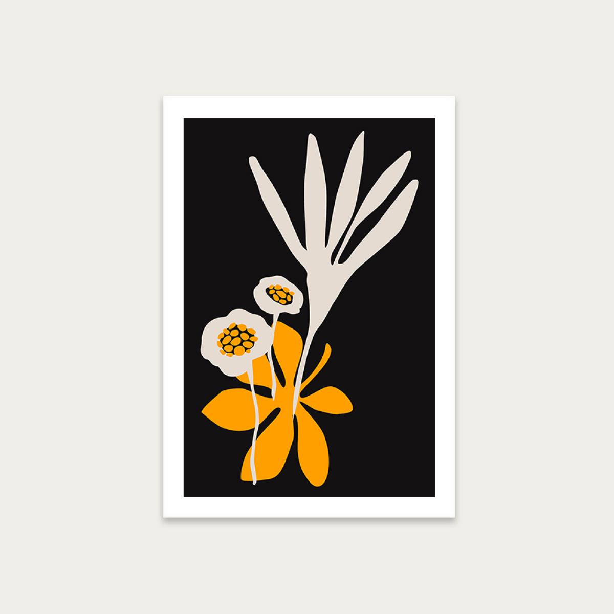 Blossom Beauty Yellow Art Print Unframed