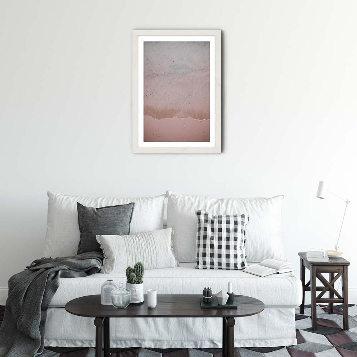 Beach Patterns Art Print White Frame – image 2