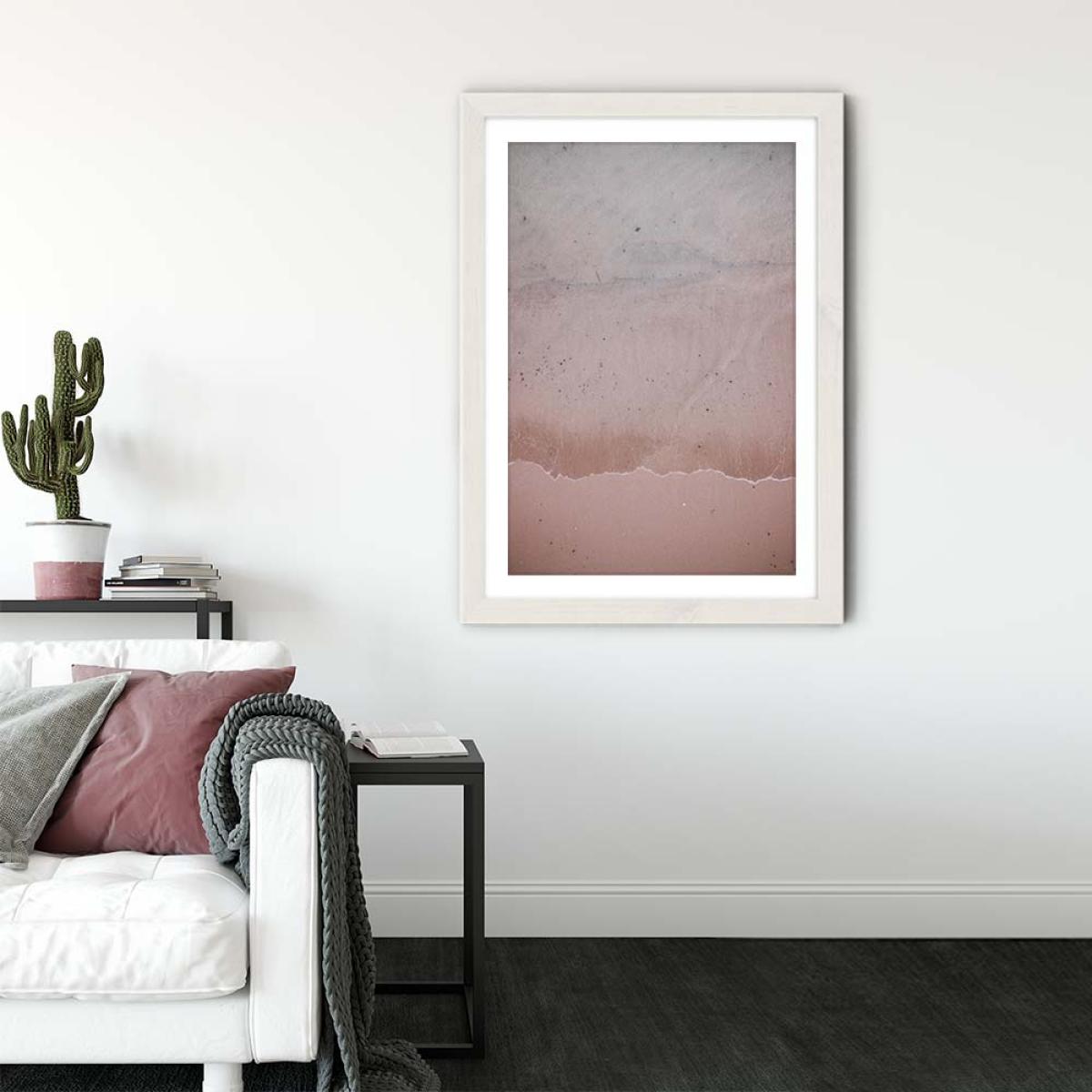 Beach Patterns Art Print White Frame – image 3