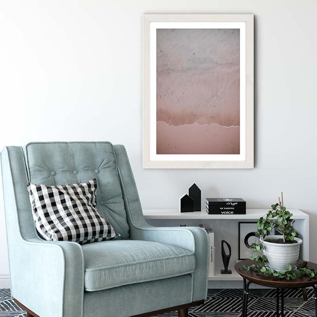 Beach Patterns Art Print White Frame – image 4