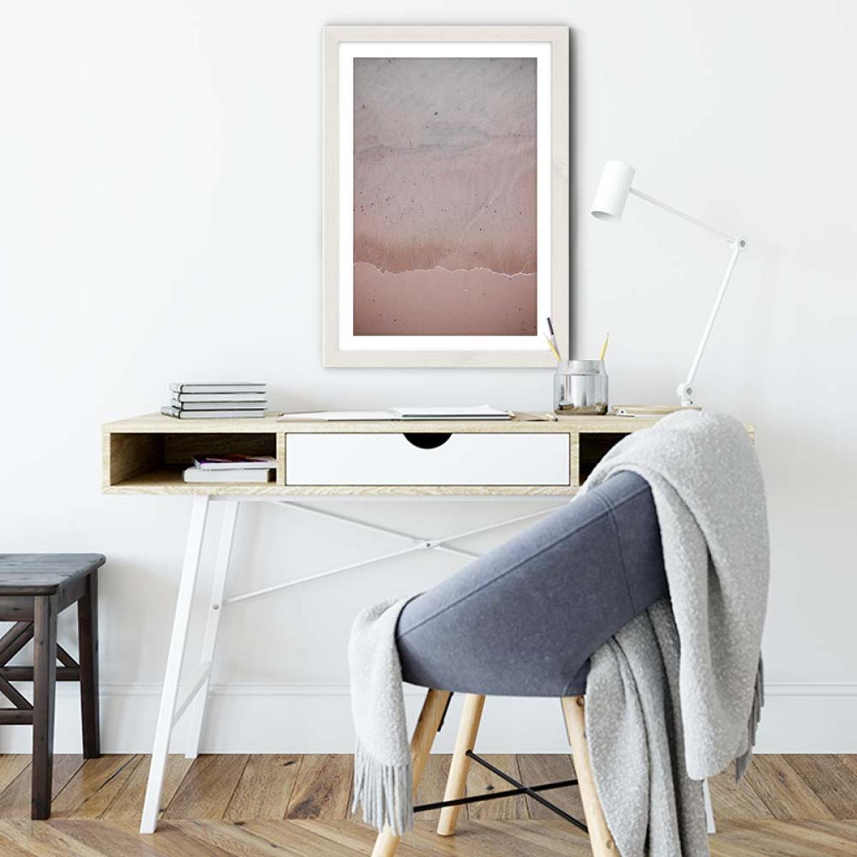 Beach Patterns Art Print White Frame – image 5