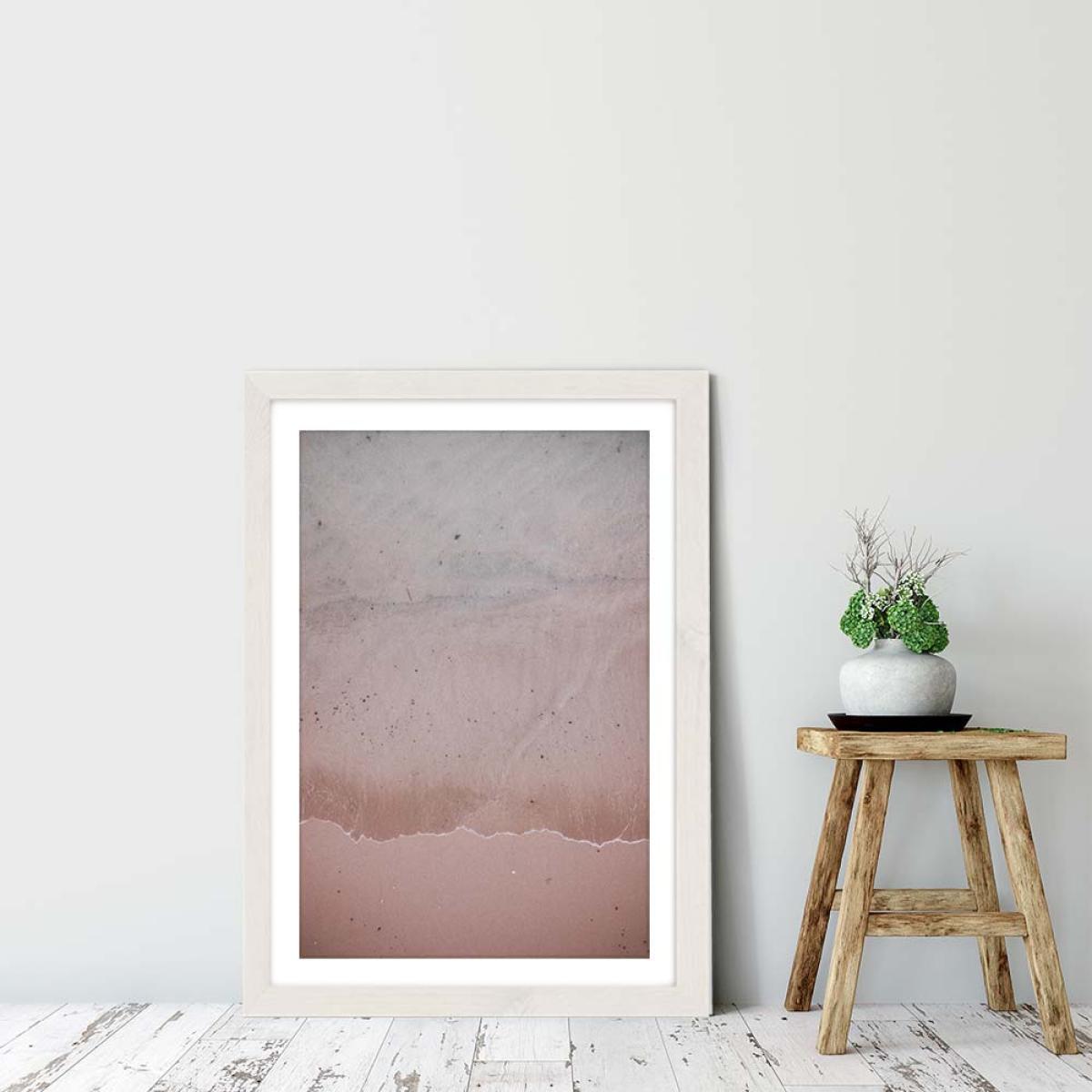 Beach Patterns Art Print White Frame – image 6