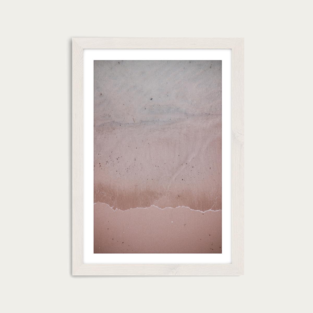 Beach Patterns Art Print White Frame – image 1