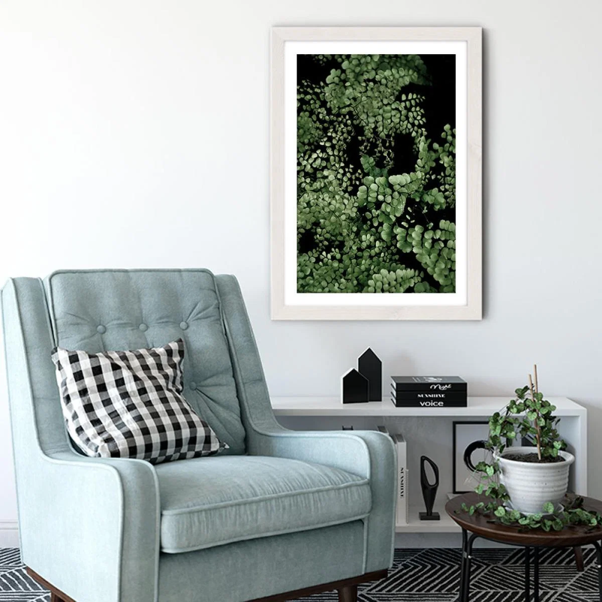 Tropical Garden 2I5 Art Print White Frame – image 4