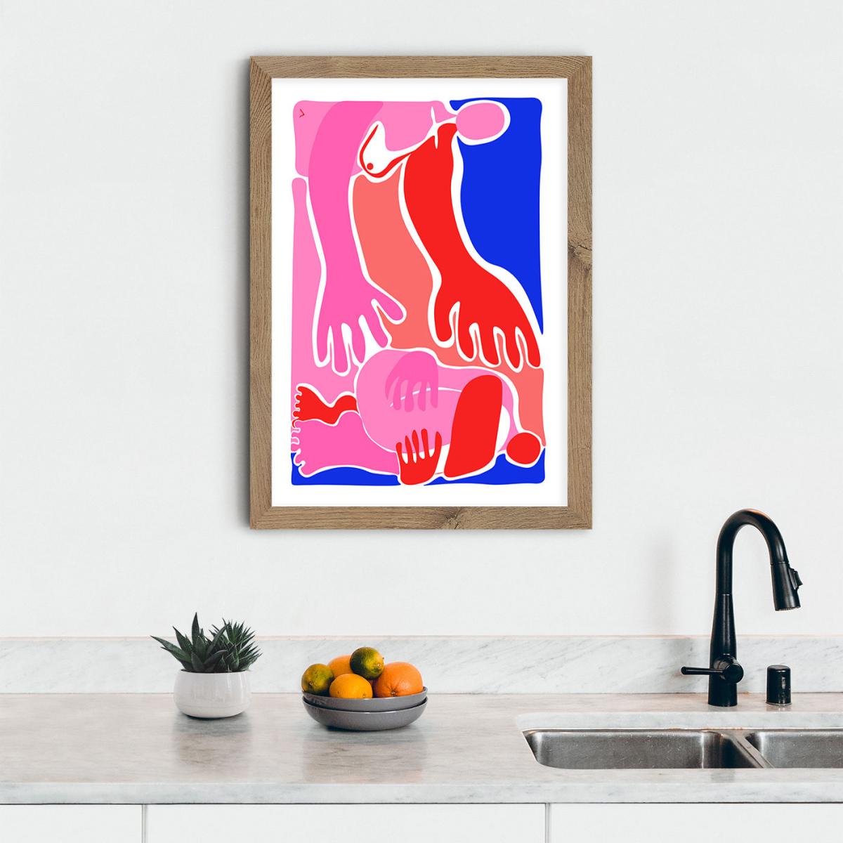 Will You Pick Me Up? Art Print Oak Frame – image 2
