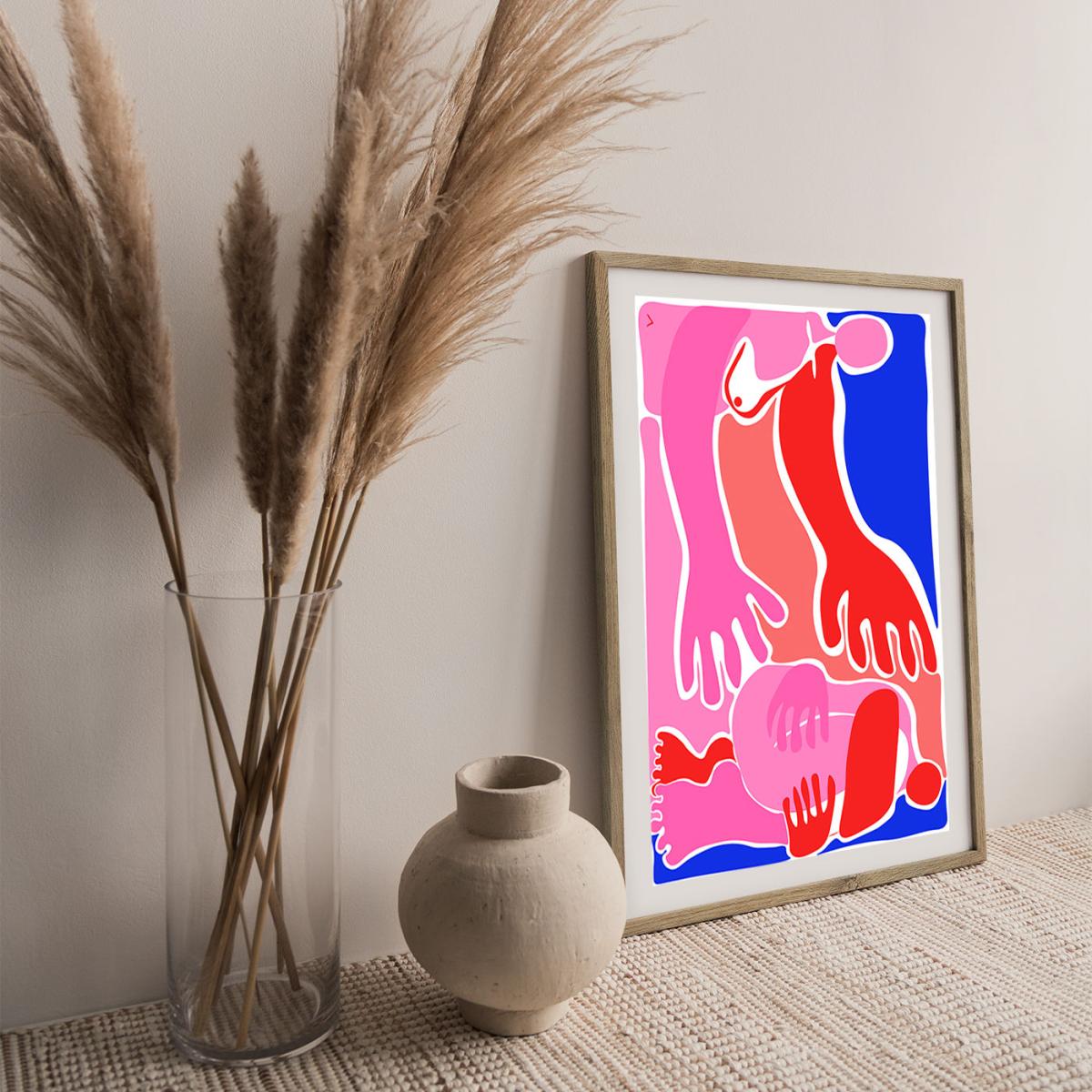 Will You Pick Me Up? Art Print Oak Frame – image 3