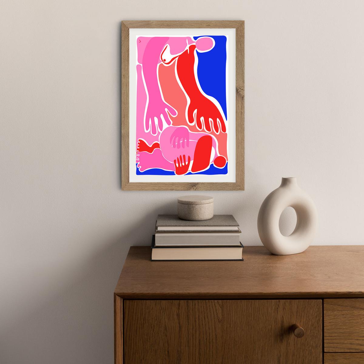 Will You Pick Me Up? Art Print Oak Frame – image 4