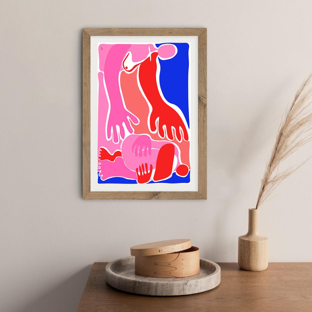 Will You Pick Me Up? Art Print Oak Frame – image 5