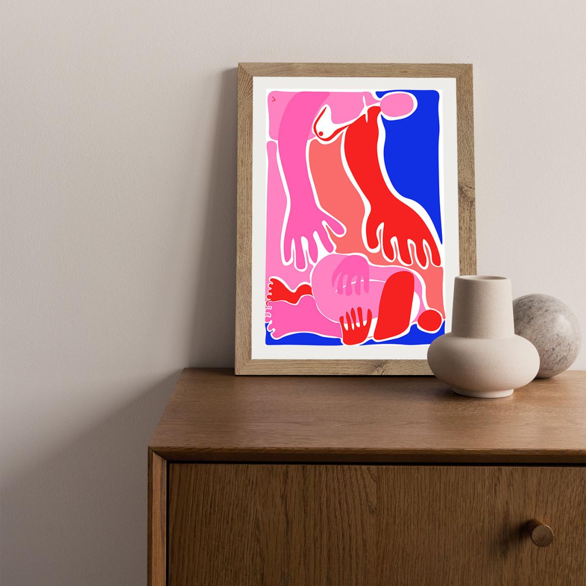 Will You Pick Me Up? Art Print Oak Frame – image 6