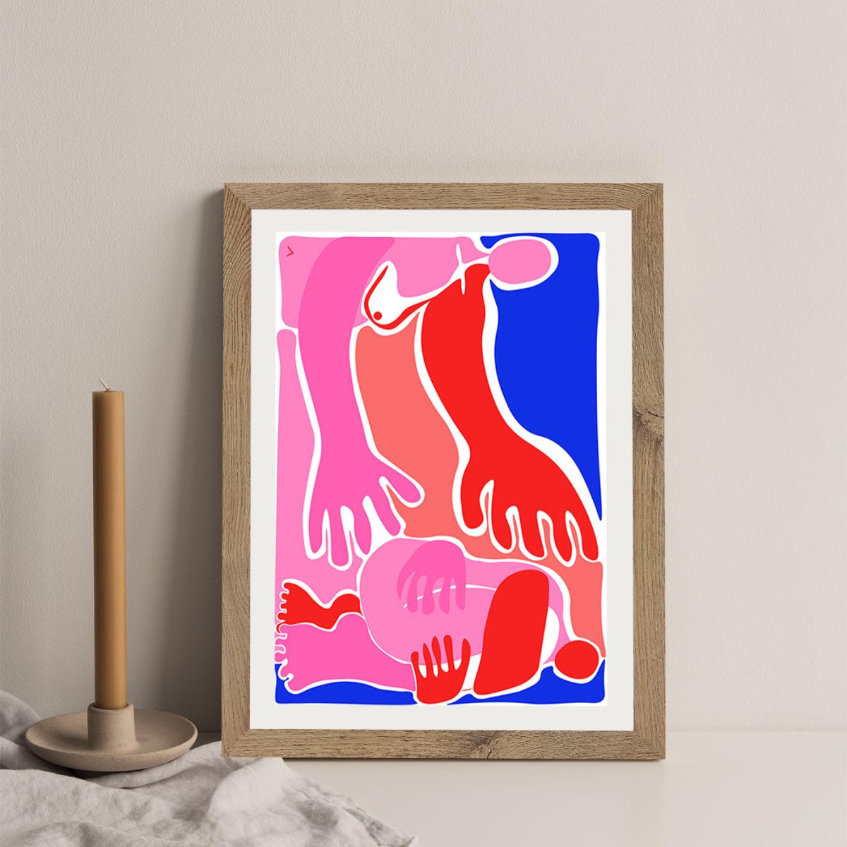 Will You Pick Me Up? Art Print Oak Frame – image 7