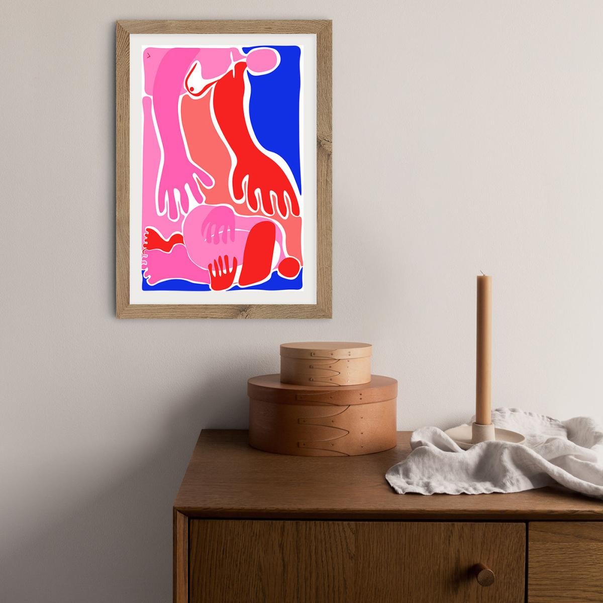 Will You Pick Me Up? Art Print Oak Frame – image 8
