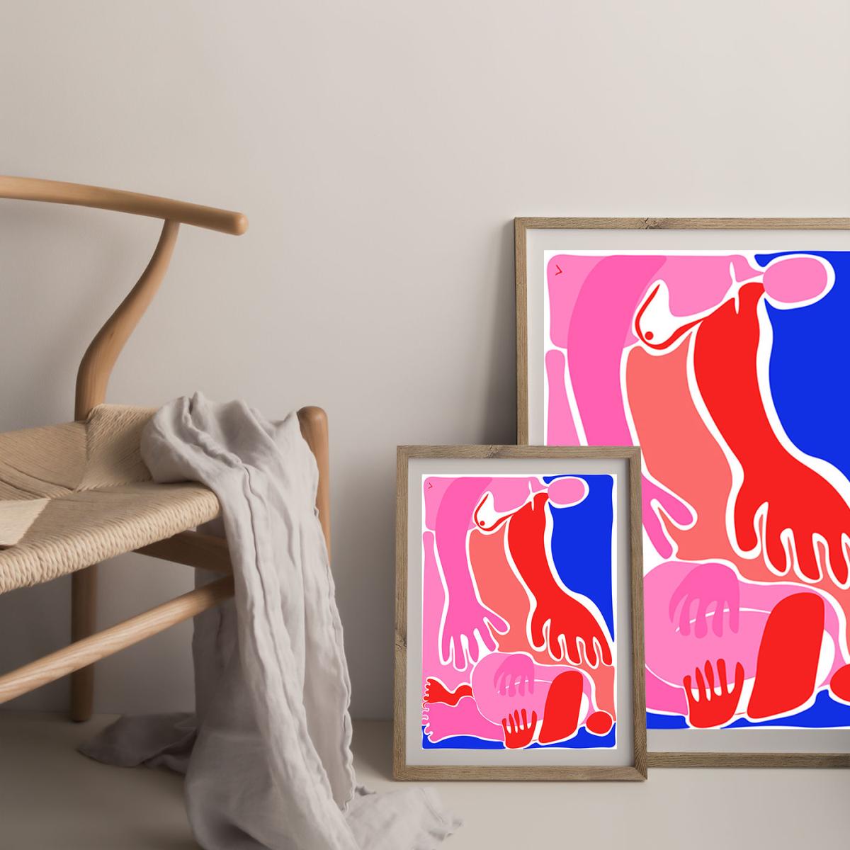 Will You Pick Me Up? Art Print Oak Frame – image 9