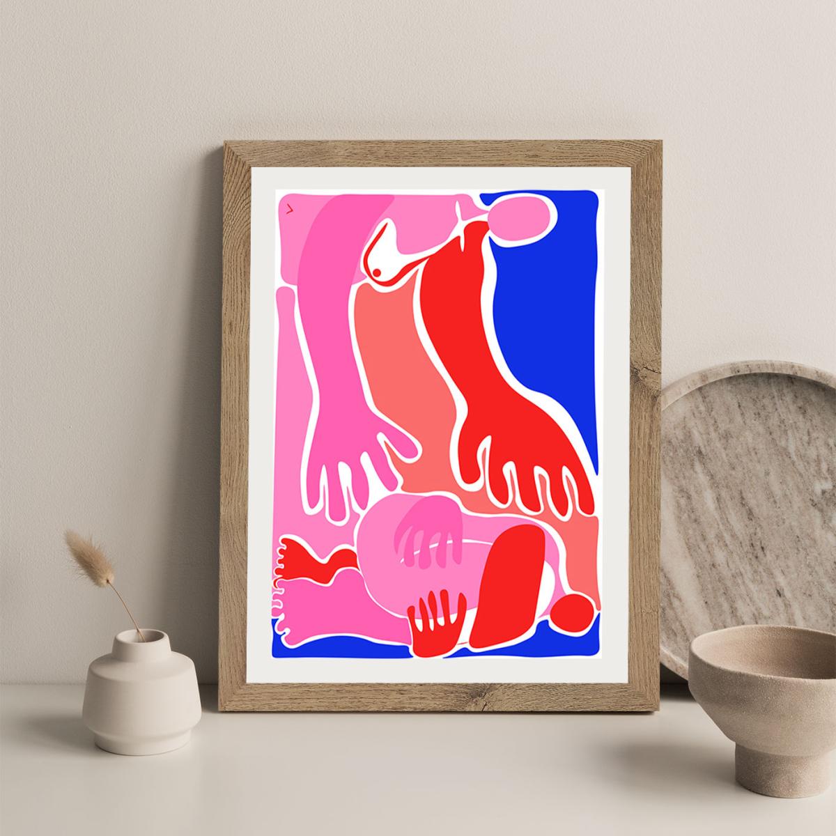 Will You Pick Me Up? Art Print Oak Frame – image 10