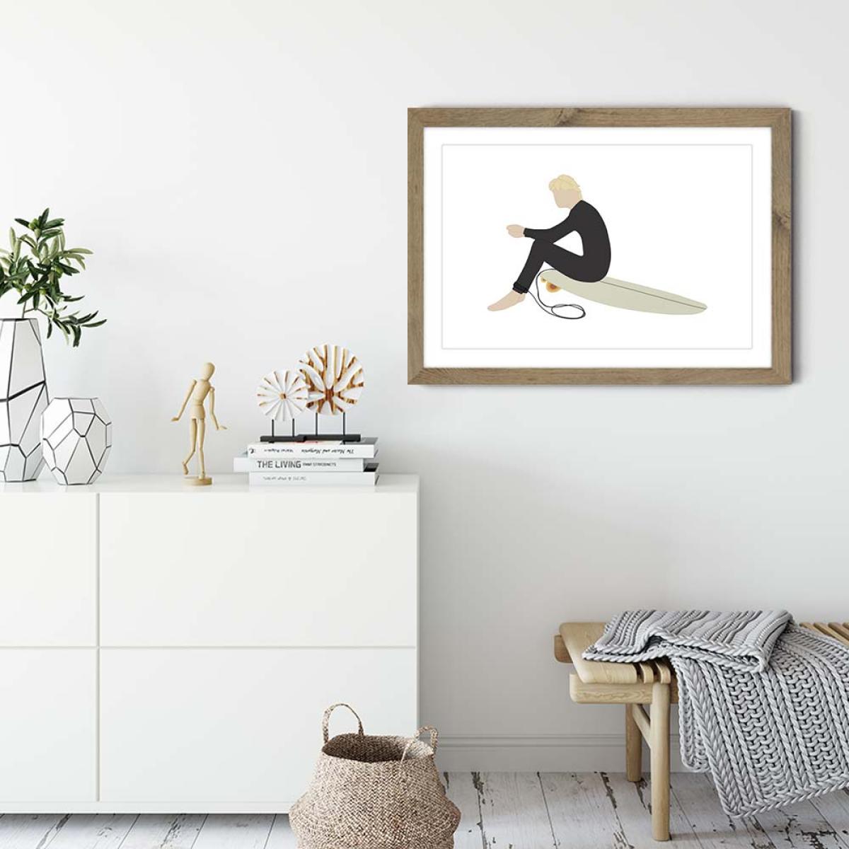 Session Art Print Oak Frame – image 2
