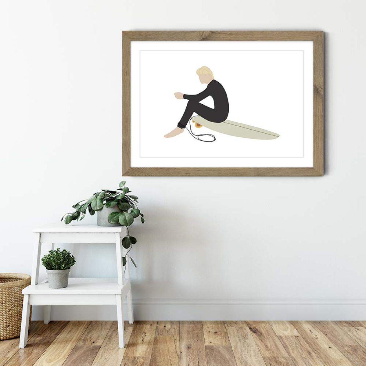 Session Art Print Oak Frame – image 3