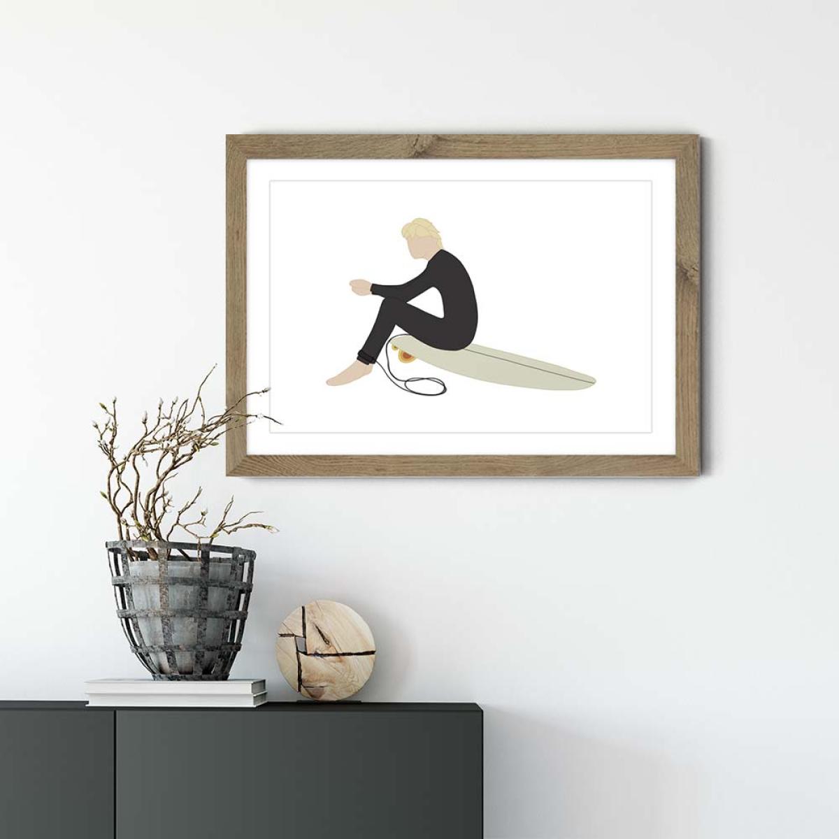 Session Art Print Oak Frame – image 4