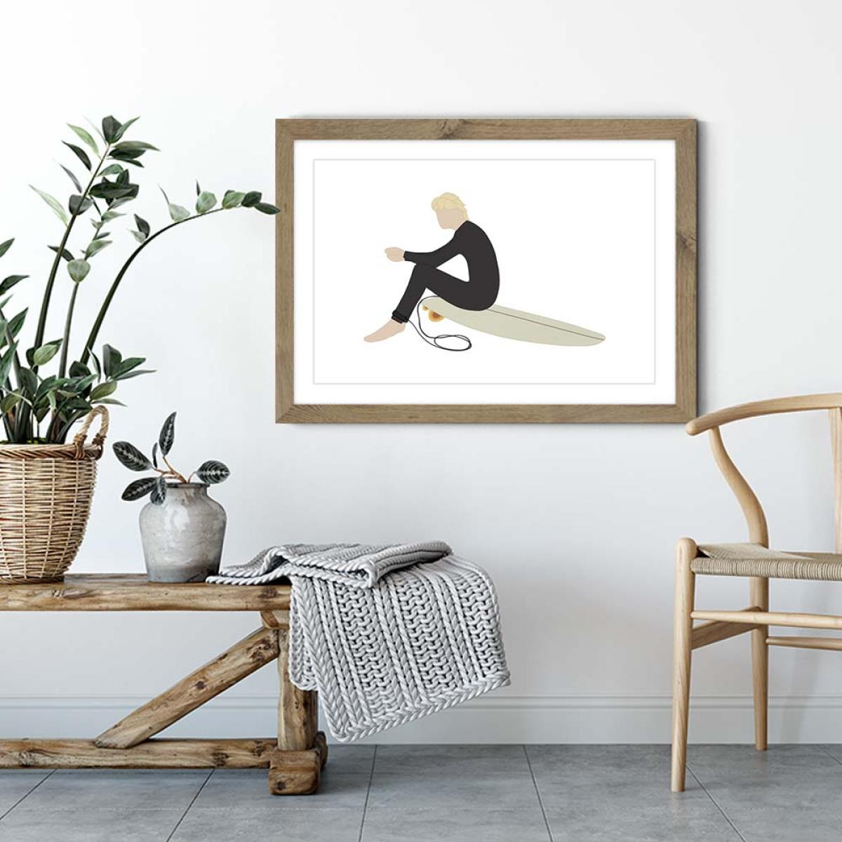 Session Art Print Oak Frame – image 5