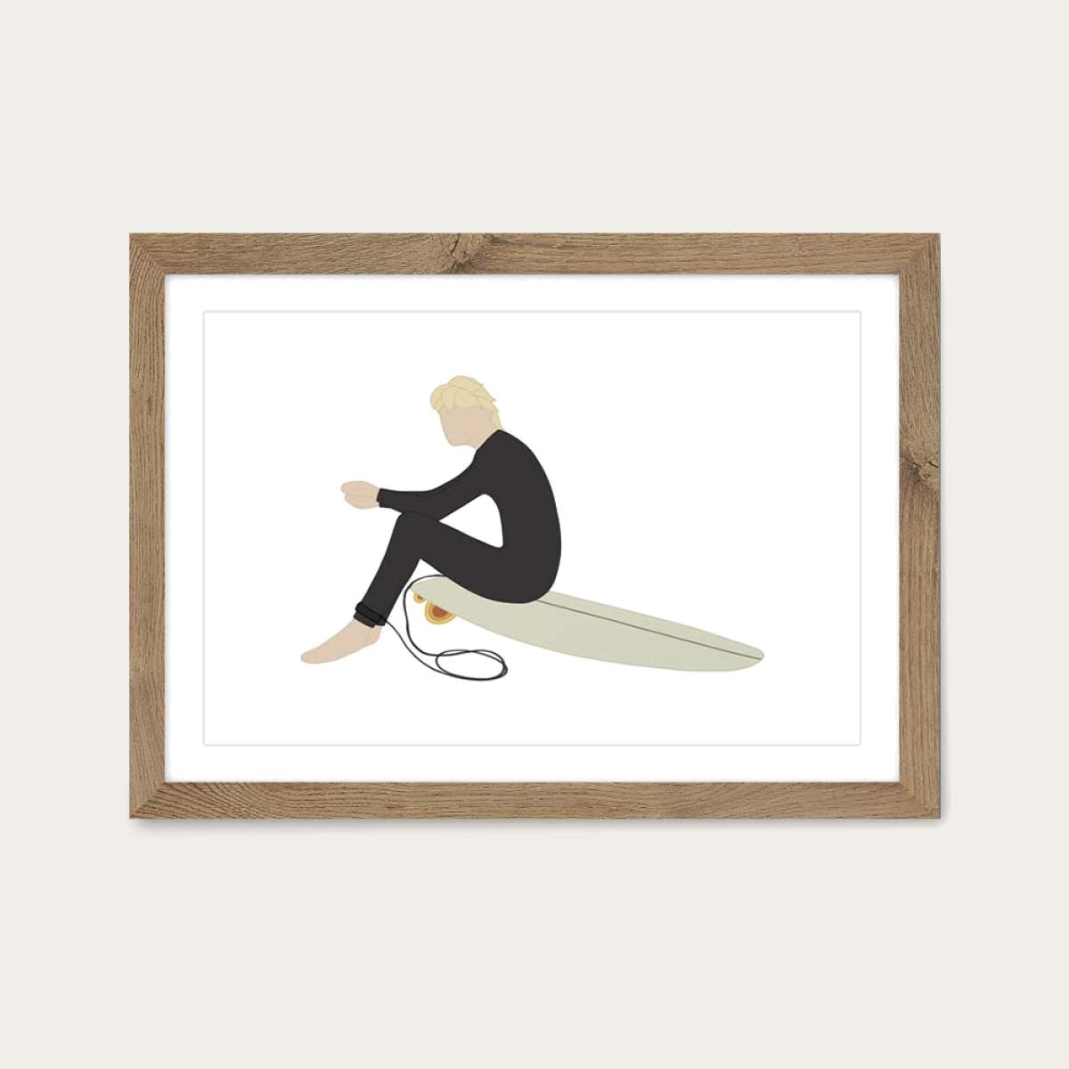 Session Art Print Oak Frame – image 1