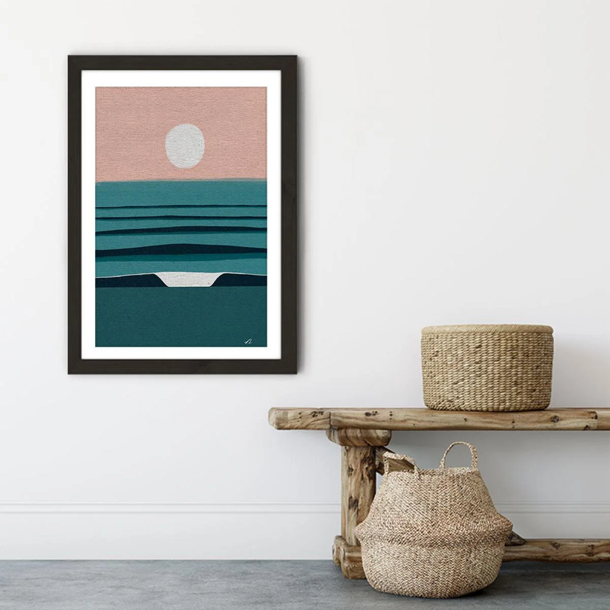 Soft Autumn Light Art Print Black Frame – image 4