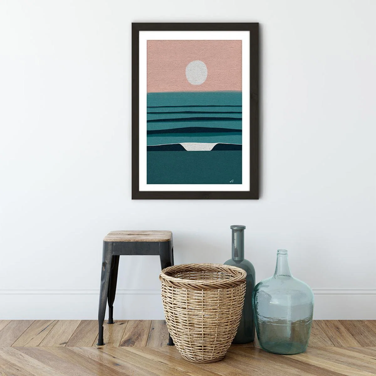 Soft Autumn Light Art Print Black Frame – image 5