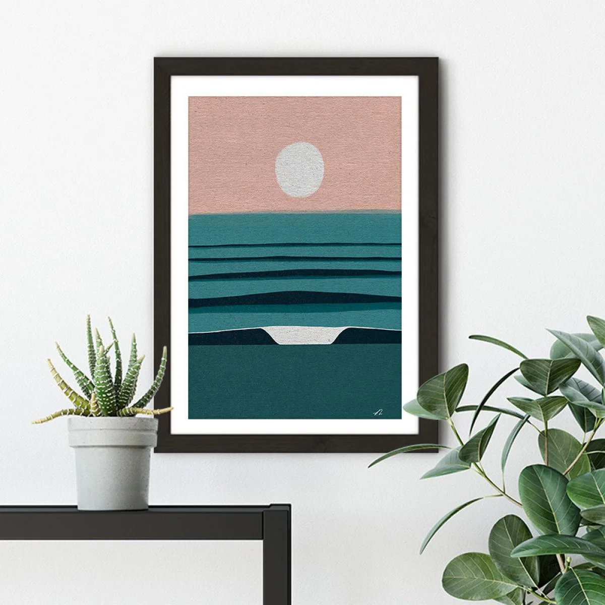 Soft Autumn Light Art Print Black Frame – image 7