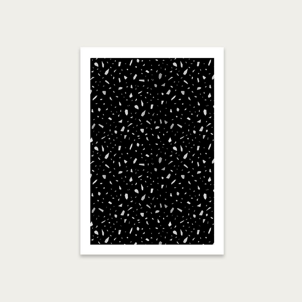 Dark Chunky Art Print Unframed