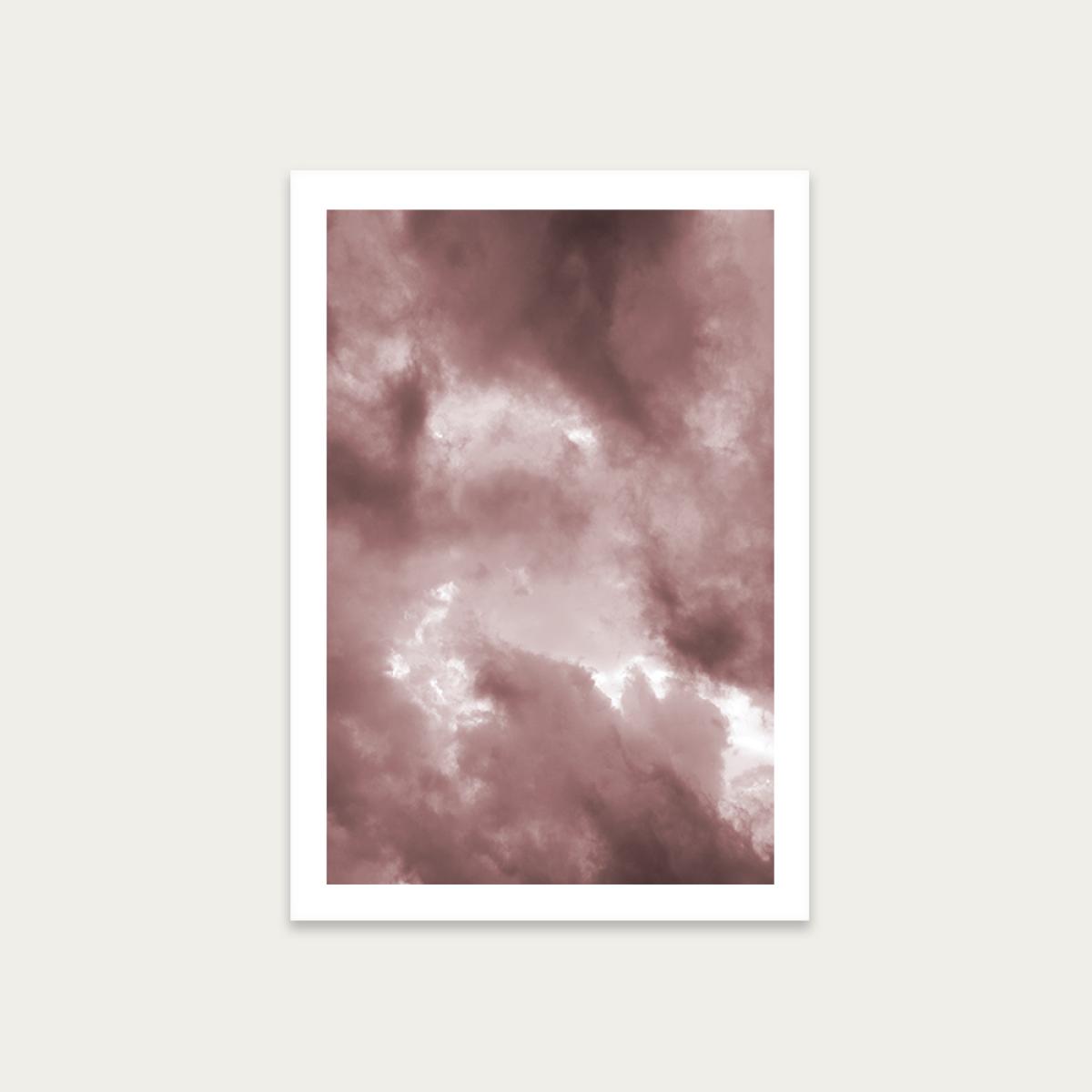 Blush Clouds Art Print Unframed