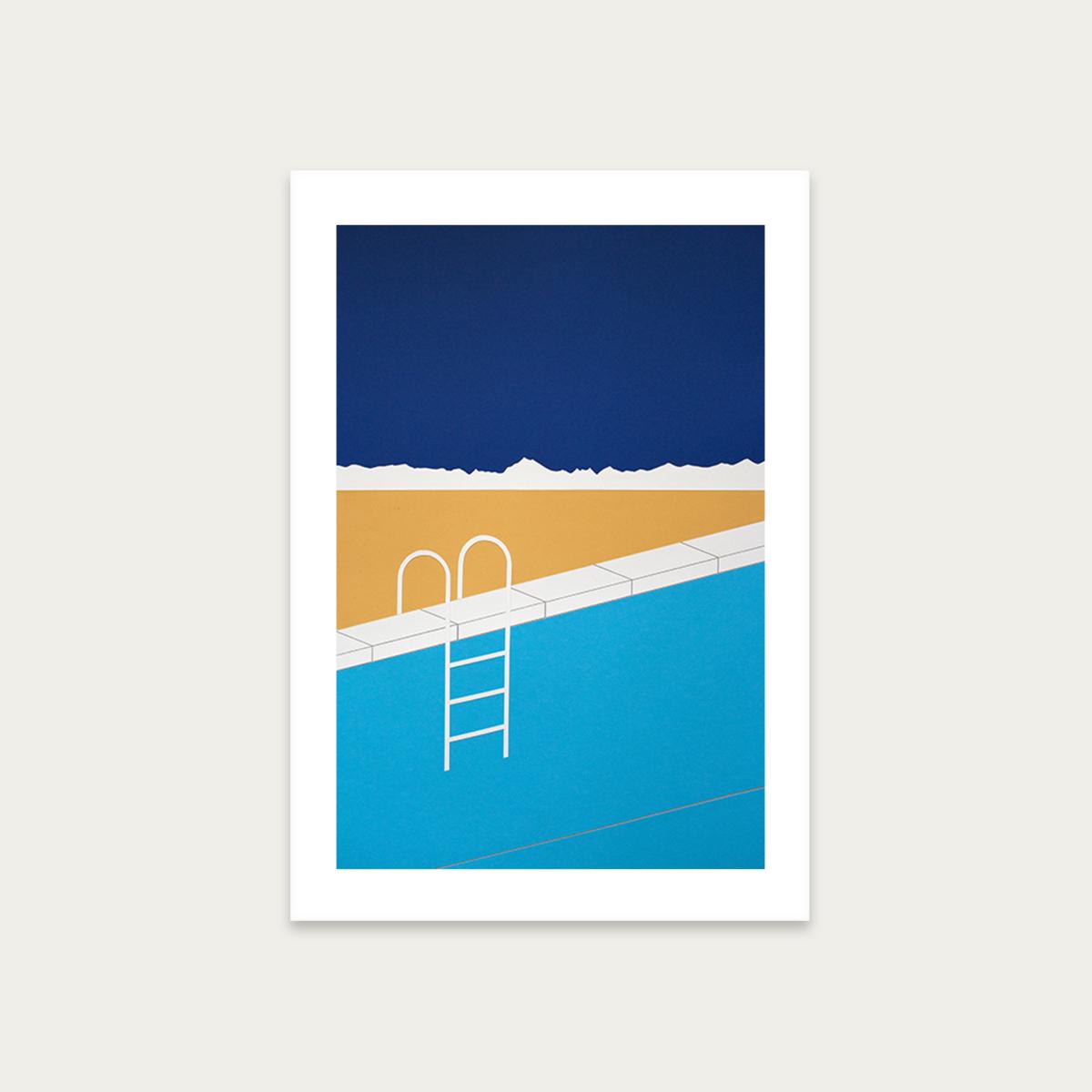 Desert Pool Art Print Unframed