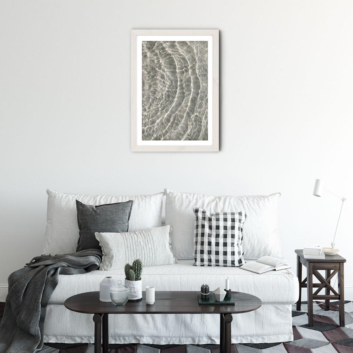 At a Sunny Beach Art Print White Frame – image 2