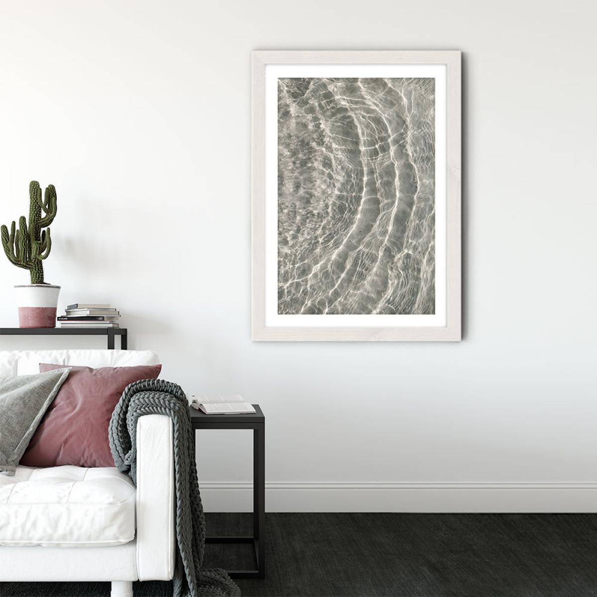 At a Sunny Beach Art Print White Frame – image 3