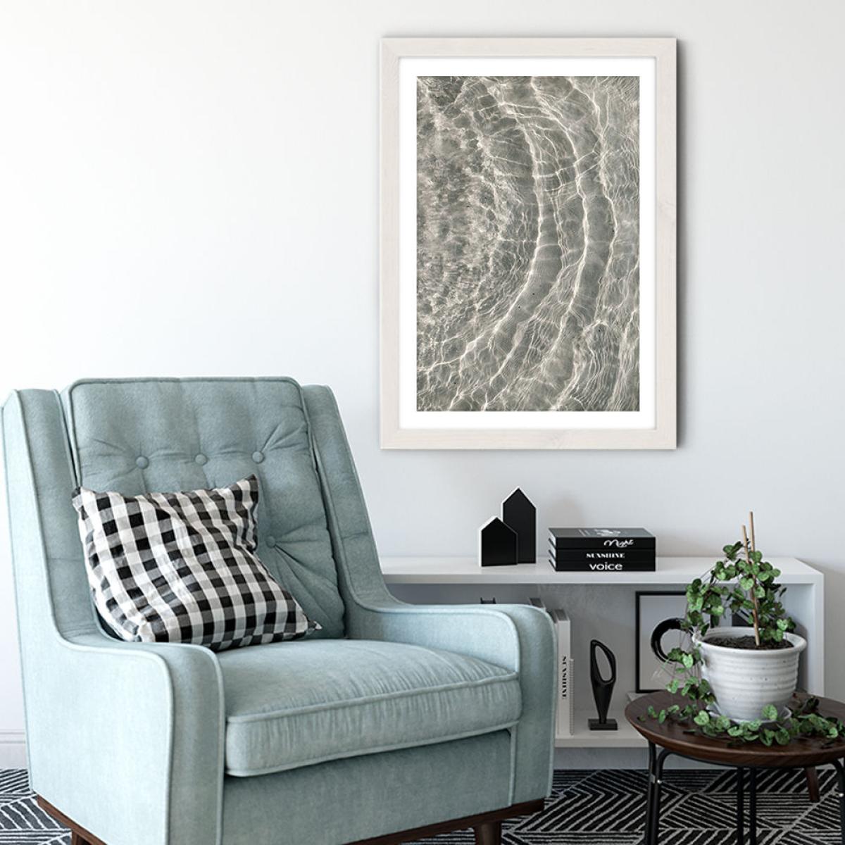 At a Sunny Beach Art Print White Frame – image 4