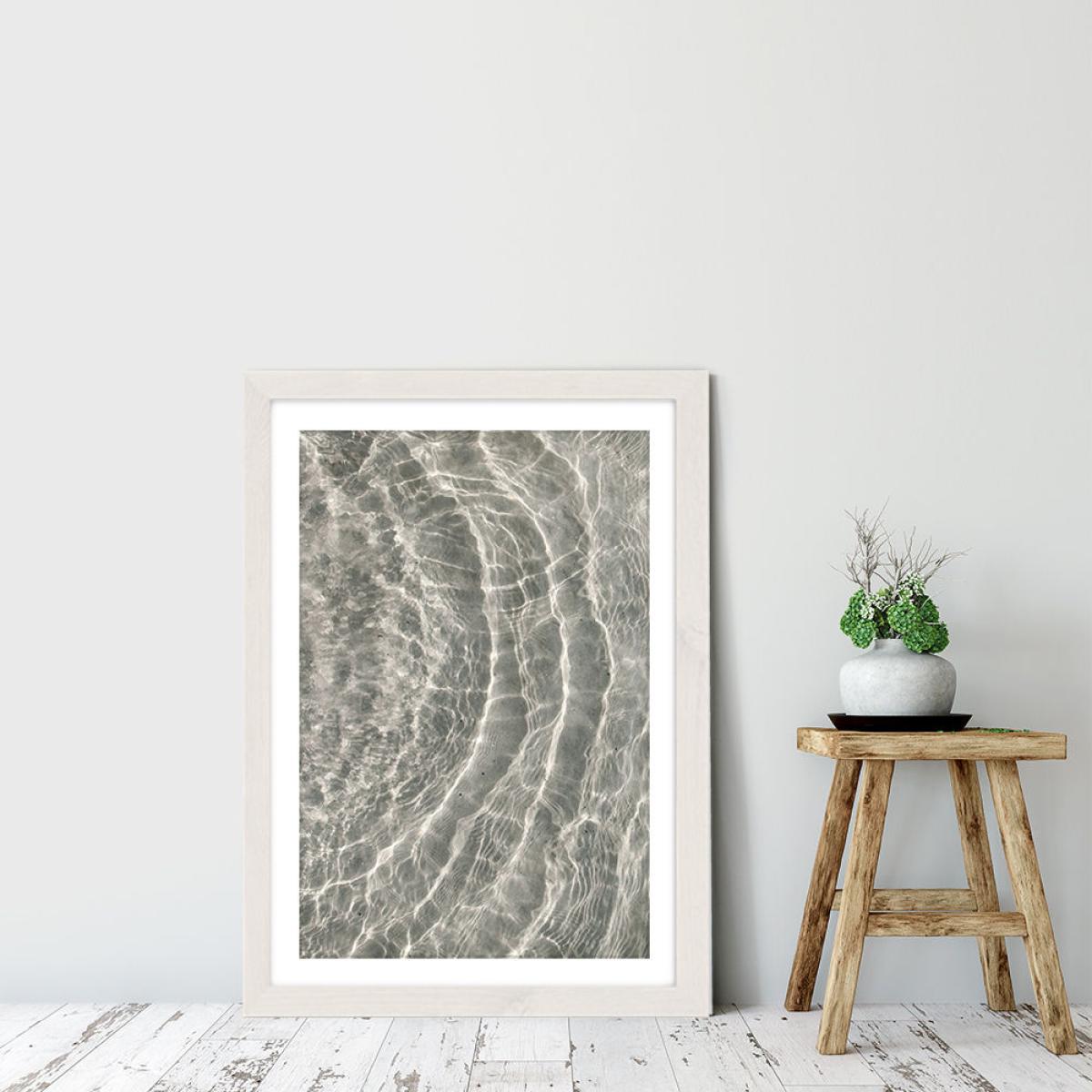 At a Sunny Beach Art Print White Frame – image 6
